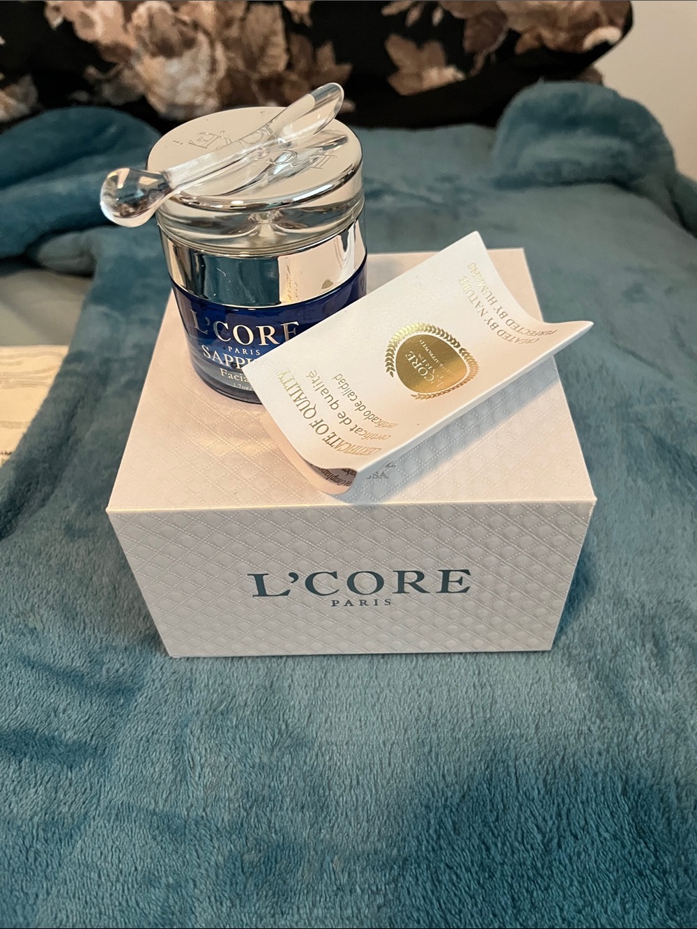 Sapphire Hydrating Facial Cream - Blue & Silver